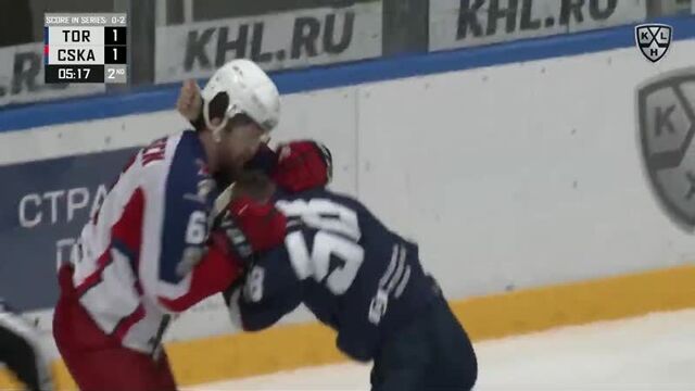 Khl fight: ilyin vs dahlbeck