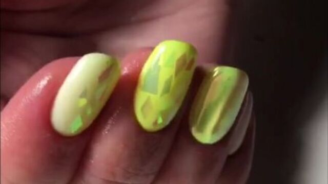 Неоновые ногти видео маникюр. дизайн ногтей