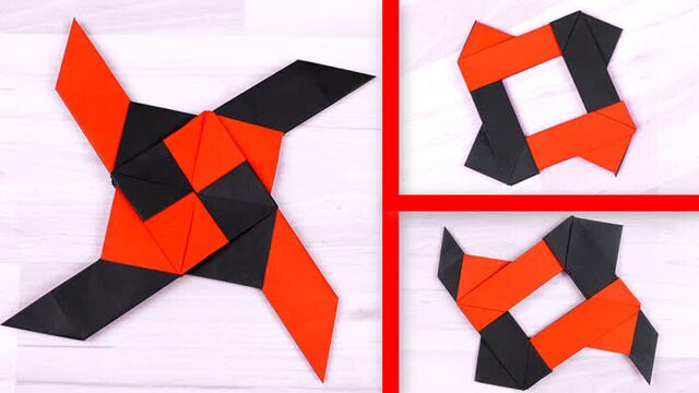 Сюрикен из бумаги ¦ оригами игрушка ниндзя ¦ бумажный антистресс трансформер своими руками #3
