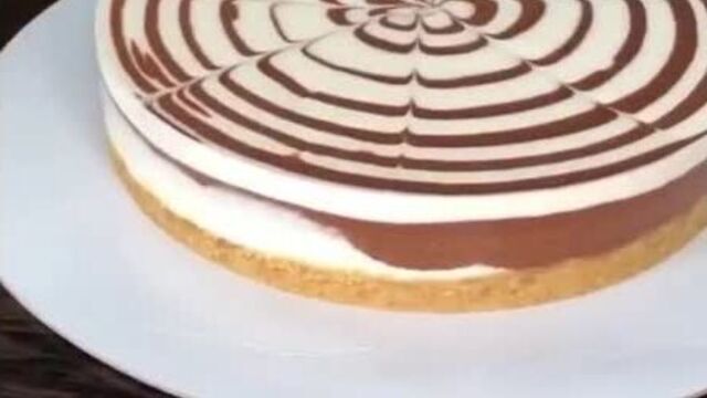 Зебра- торт чизкейк без без выпечки!