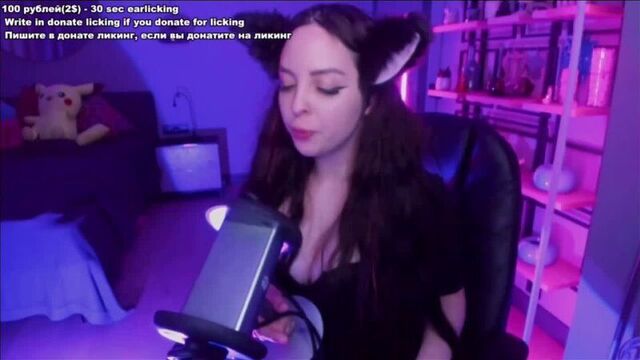 Moona asmr - spit painting / асмр слюной