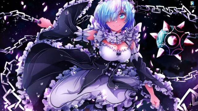 Rem и её моргенштерн из аниме re zero - живые обои для wallpaper engine