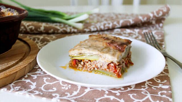 Мусака с кабачками от надежды воробьёвой