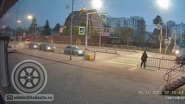 Жуткое дтп на ул. гагарина в калининграде попало на видео. 15.11.22