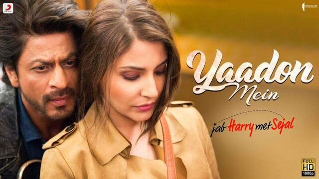 Yaadon mein – anushka sharma ¦ shah rukh khan ¦ pritam ¦ latest love song 2017