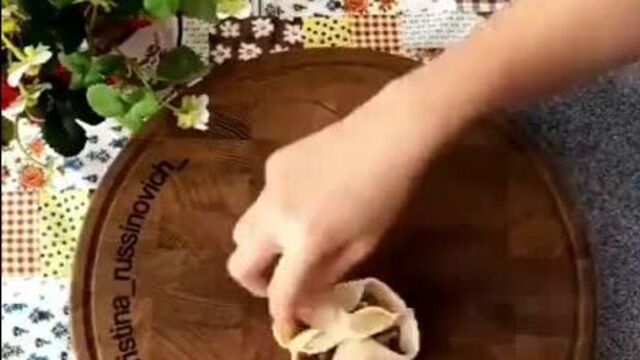 Как красиво лепить манты