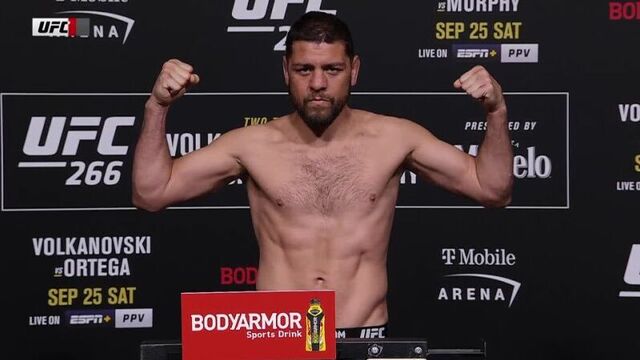 Ник диаз на взвешивании перед ufc 266