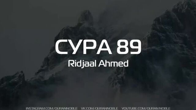 Сура 89 аль-фаджр (заря), аяты 15-30; чтец: radjaal ahmed