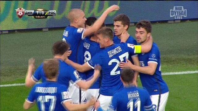 Футбол. рфпл. 28-й тур. динамо - ростов 1:0 17' фатос бечирай