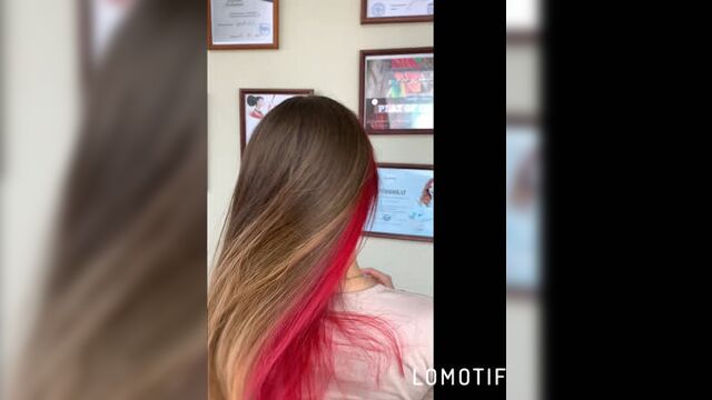 Скрытое цветное окрашивание