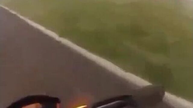 Колесо снесло чуваку голову