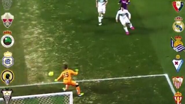 Голы месси 36-ти клубам ла лиги