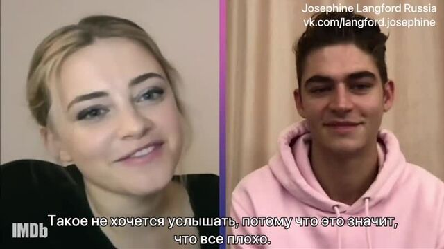 Джозефин лэнгфорд и хиро файнс-тиффин играют в «спроси друг друга о чем хочешь?» для imdb [русские субтитры]