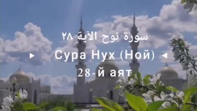 Сура нух (ной), 28-й аят⠀