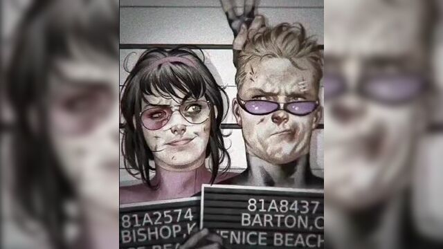 ↬ marvel comics ; clint barton x kate bishop