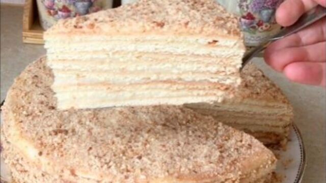 Домашний тортик "медовик"