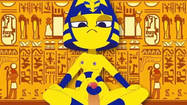 Furry yiff ankha ride creampie anal blowjob boobjob zone minus8 parody
