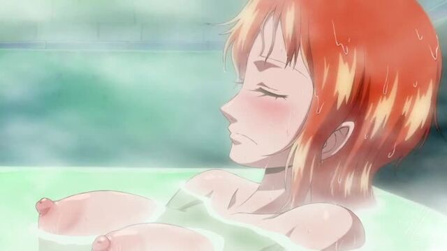 Nami - nude; naked; in the bathroom; big boobs; big tits; big ass; pussy; 3d sex porno hentai; [one piece]