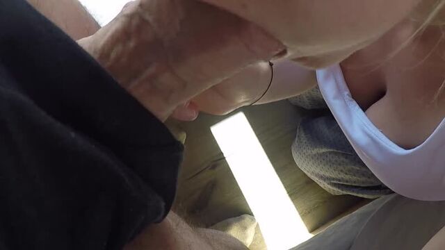 [ hotmarinette ] blonde girl sucks a stranger