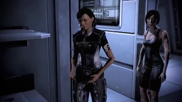 Mass effect 3 - lesbian shower sex scene
