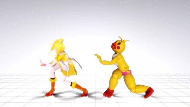 【mmd x fnaf】純情スカート - junjou skirt【toy chica-test model】
