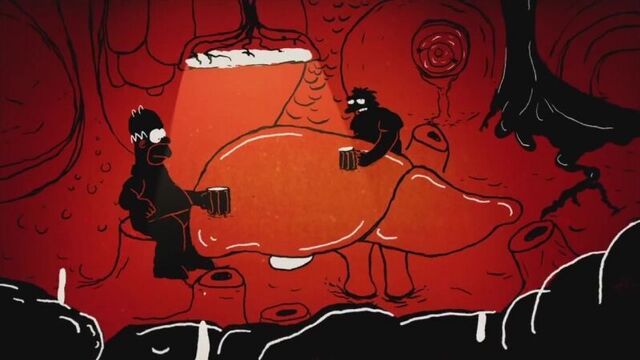 The simpsons - couch gag from what to expect when barts expecting - animation on fox