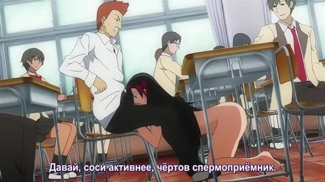 [hentai х хентай] саяка и 1428 студентов / 1428-nin no seito zenin ni sex sareru reijou sayaka 2