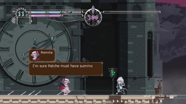 Touhou luna nights - all bosses [no damage_time stop]