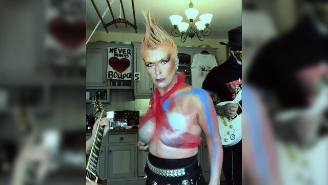 Toyah willcox - tits out in a mesh top