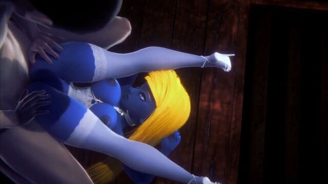 Gargamel smurfing smurfette : smurf parody