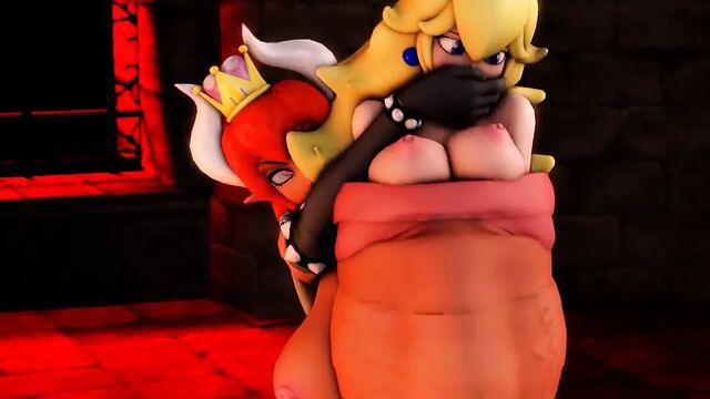 Bowsette cock vore peach by toaterking
