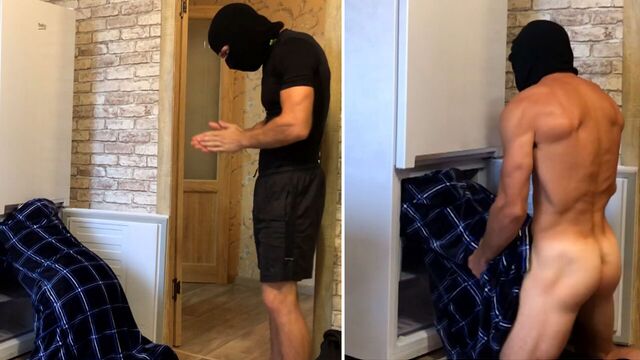 Helps a stuck guy to cum. homemade