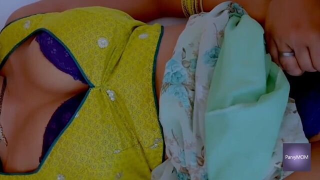 Indian wife cheated on husband and fucked with random guy in her bedroom