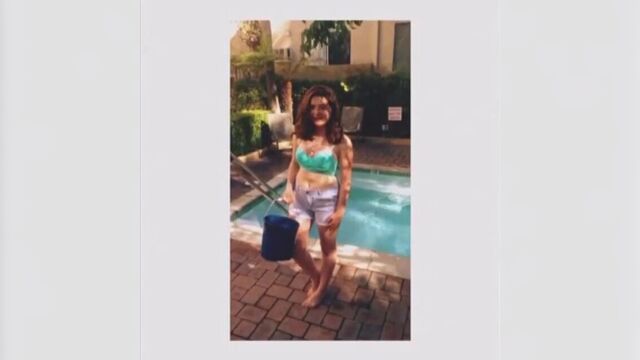 Emma rose kenney doing the ice bucket challenge