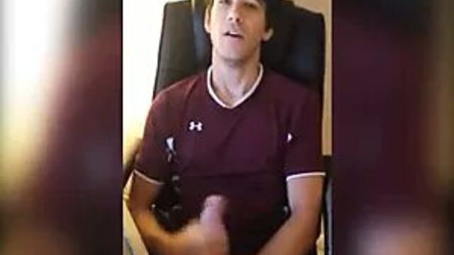 Hot frat guy wanking.