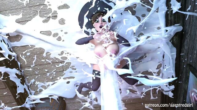 Futaween - two futanari witches prank and fuck each other!