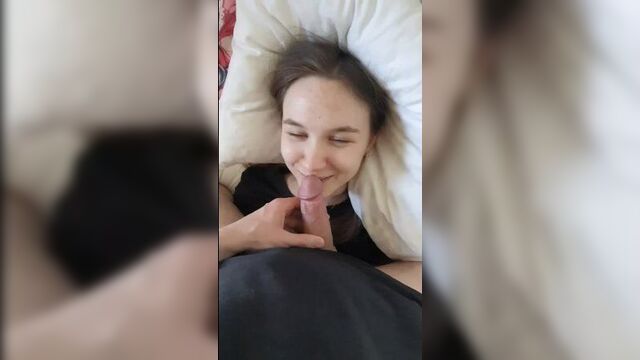 Кончил на лицо против её воли