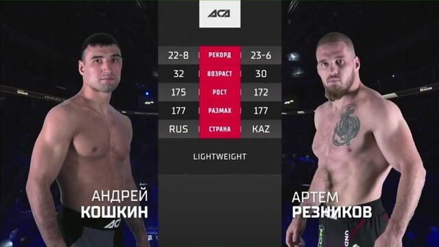 Артём резников — андрей кошкин бой