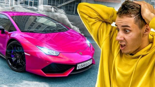 Дима гордей пранк над гордеем. перекрасили lamborghini !