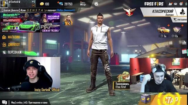 [darknik] создал новый аккаунт и прокачал его вместе с zabka channel фри фаер буст free fire