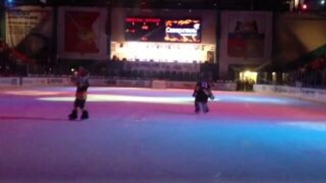 Северсталь-металлург нк 5:2 послематчевое шоу 13.10.13