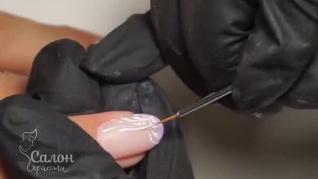 Лиловый френч. тааак нежно