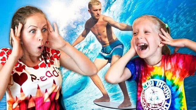 Кто удержит баланс_ мама и милана поспорили! челлендж игра от family box