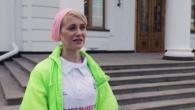 Добровольческий отряд кинокомпании «союз маринс групп» помог при открытии храма георгия всеволодовича в нижнем новгороде