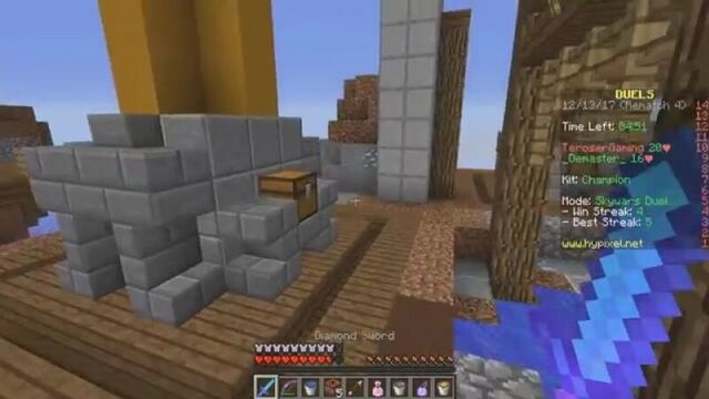 Теросер невидимка троллит демастера на соло скайварсе! teroser vs demaster! minecraft sky wars solo