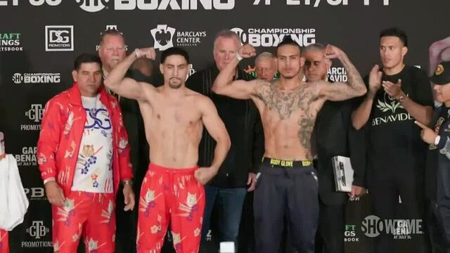 Взвешивание перед боем дэнни гарсия - хосе бенавидес