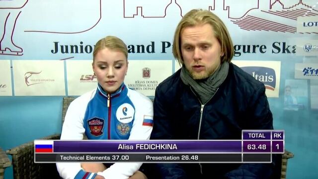 Алиса федичкина rus- riga - ladies short program- isu -jgp 2017