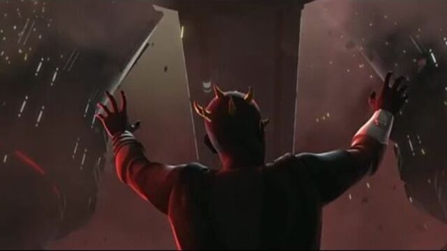 Войны клонов - дарт мол уничтожает гипердвигатели