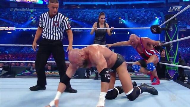 [#my1] энгл и роузи против трипл эйча и стефани макмэн