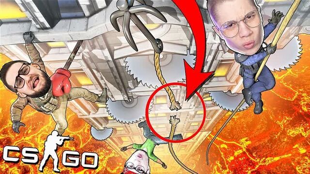 [coffi channel] шанс пройти это с первого раза 1%! лава + паркур = жесть! адский паркур в cs:go